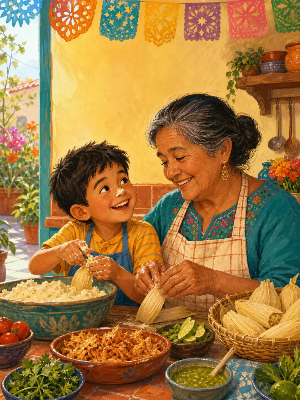 Illustrated cover for Abuela's Secret Recipe
