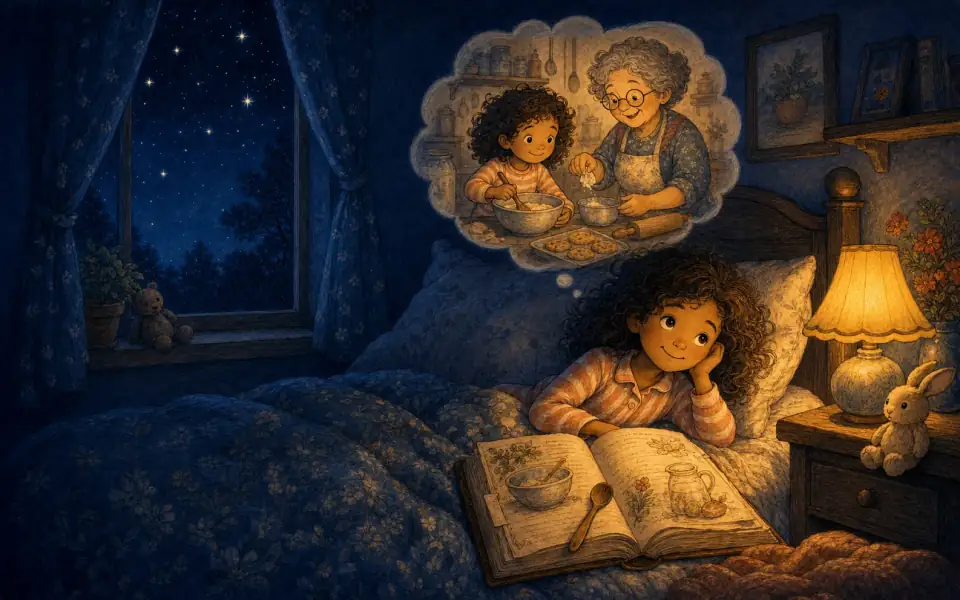 Maya's story in the Bedtime Ink style